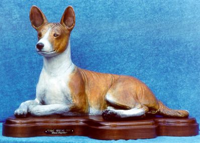 Basenji - Bronze Dog Sculpture